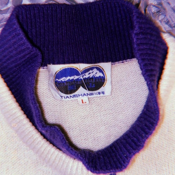 Mod Color-Block Trim Wool Sweater Dress - Picture 5 of 5